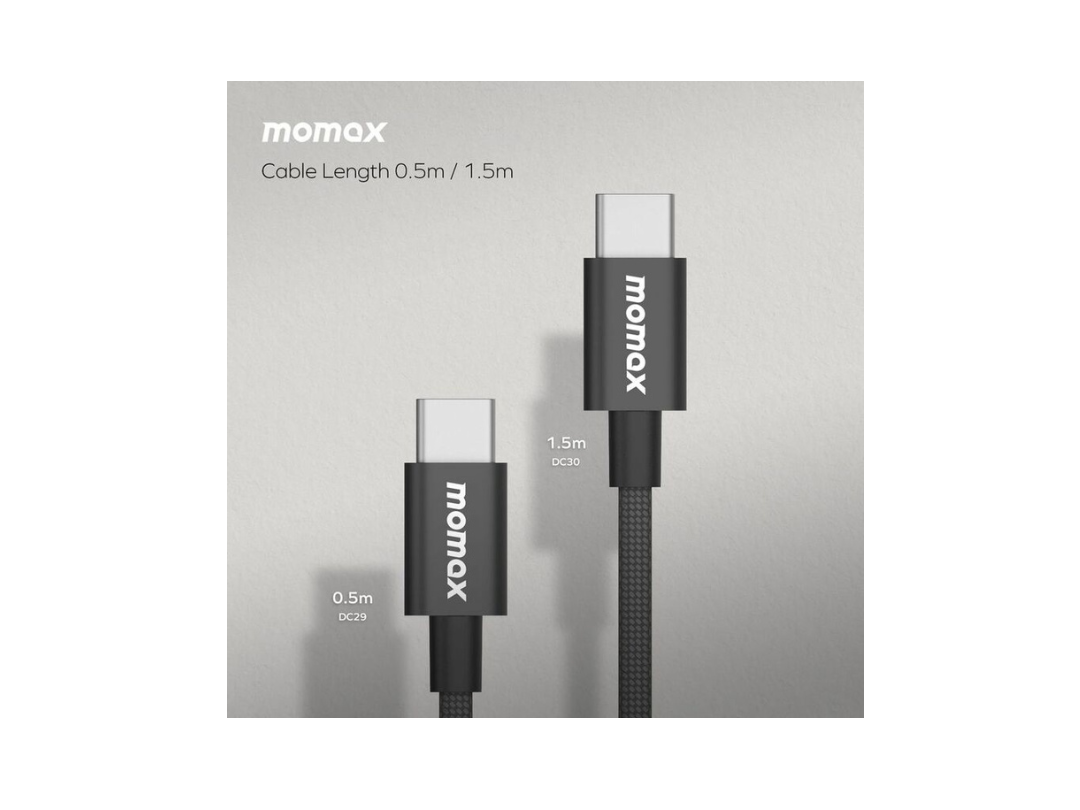 Buy Momax Elite 60W USB-C to USB-C Cable 1.5m Fast Charging Black in Qatar Buy Momax Elite 60W USB-C to USB-C Cable 1.5m Fast Charging Black in Qatar